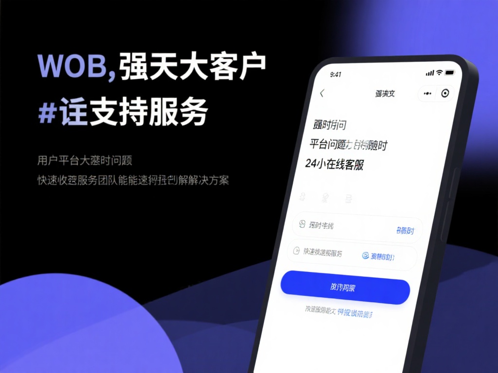 强大的客户支持服务：
用户在平台上若感到疑问，随