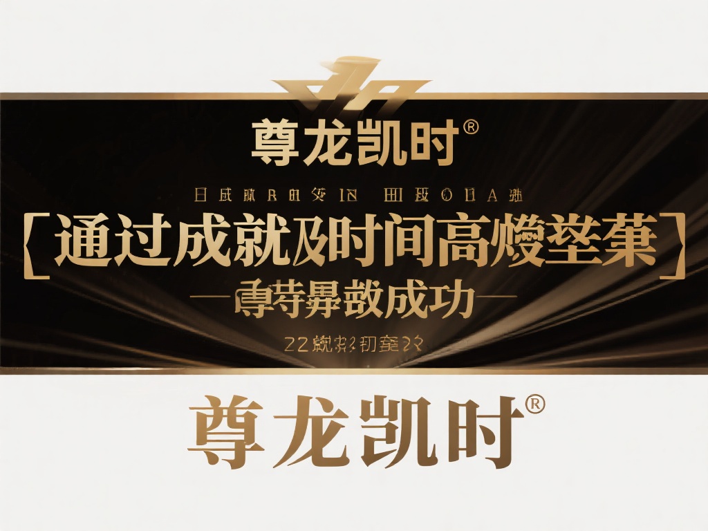 通过解读整个词组，"尊龙凯时"传递了一种对成就和时