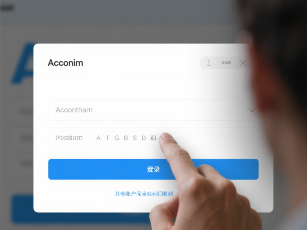 账户信息输入错误
用户在填写账户名或密码时，可能