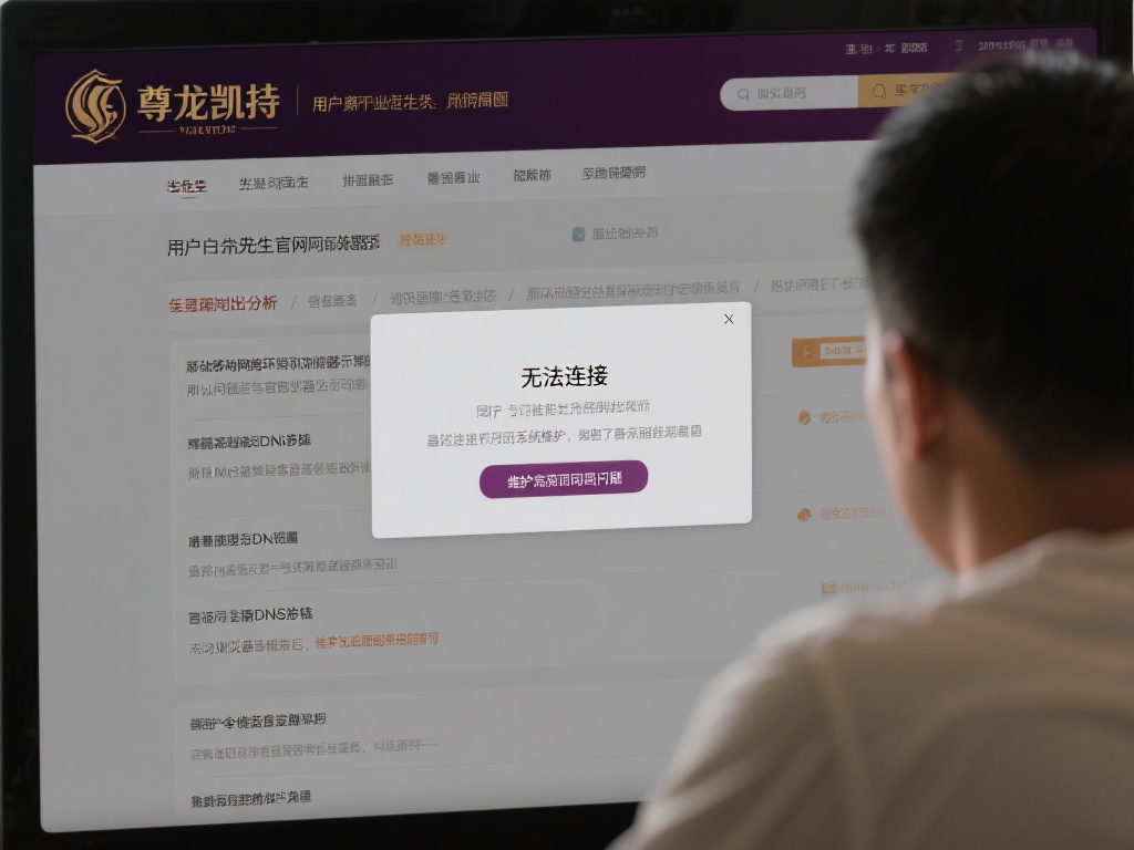 尊龙凯时官网疑无法访问:系统维护或网络故障解析 用户王先生近期发现,他在访问尊龙凯时官网时页面始终